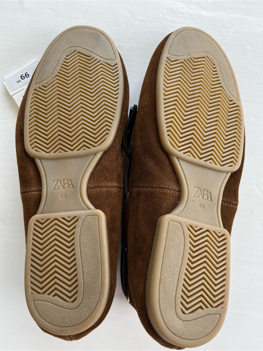 Zara Suede Boat Shoes Size 9/EU 40 NWT - Picture 6 of 7